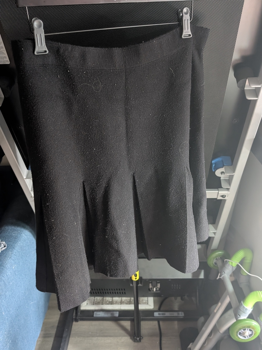 Suzy Shier Black Flared Panel Skirt